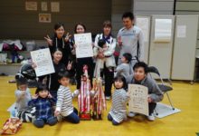 ２０１７０２０５市長杯　女子１部優勝　男子２部優勝です。