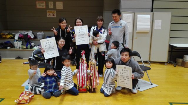 ２０１７０２０５市長杯　女子１部優勝　男子２部優勝です。